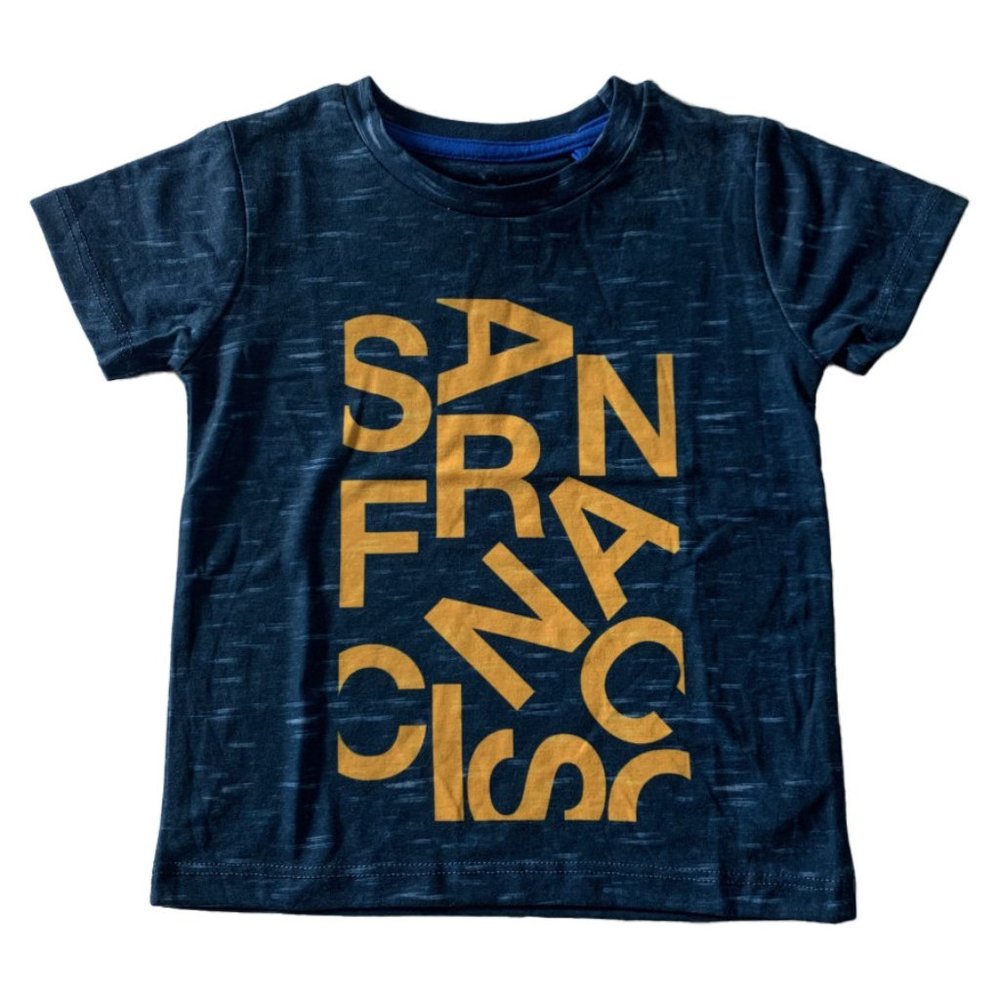 River Island Boys San Francisco Puzzle Print T-Shirt -12-18 Month